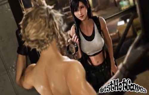Bondage sex with Tifa